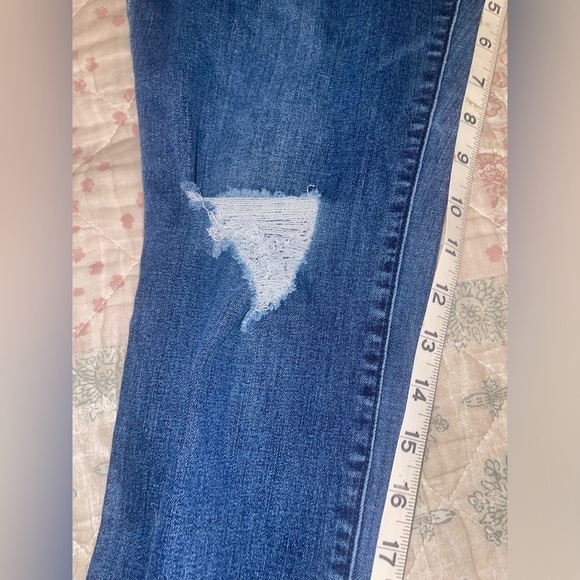 INC brand distressed straight leg regular crop fit jeans. EUC - Picture 11 of 12